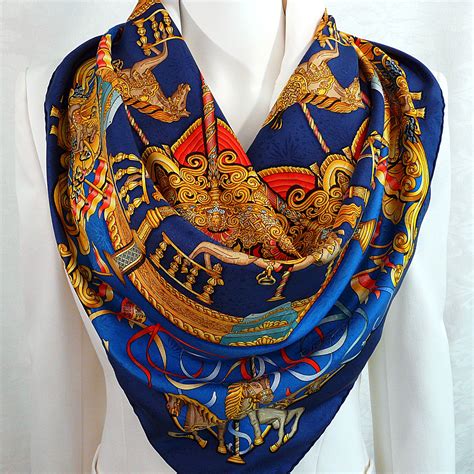 hermes silk scarf design